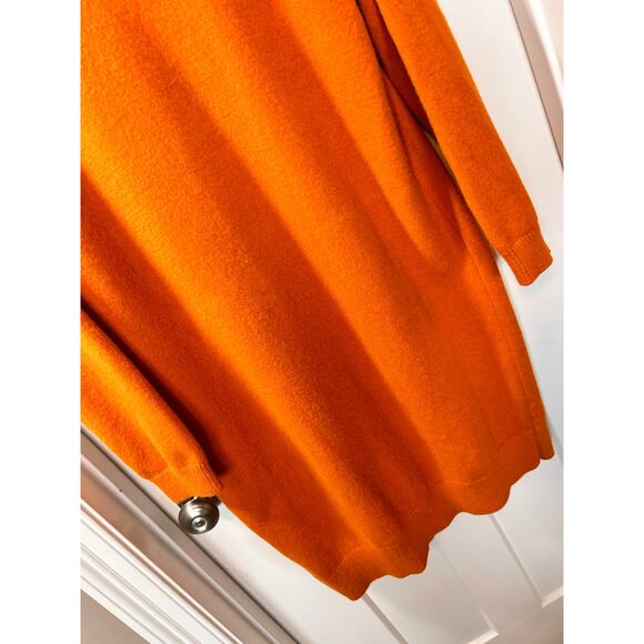 Modcloth Snuggly Variety Oversized Long Cardigan Sweater Orange Size Medium - Picture 9 of 13